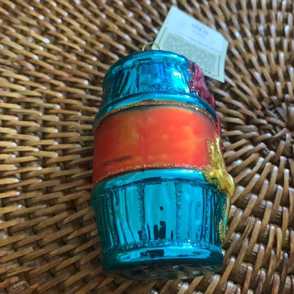 Old World Christmas Hanging Ornament BARREL OF MONKEYS Hasbro NWT